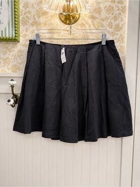 Banana Republic Black Flared Skater Skirt